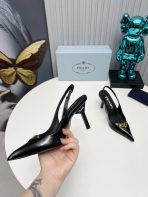 Prada Brushed Leather Slingback Pumps Size 35-41 - Image 7