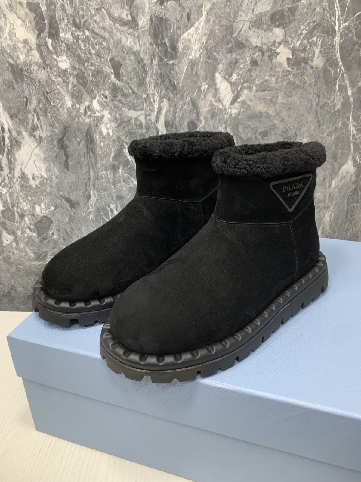 Prada Women Snow Boots Black Size 36-41 - Image 3