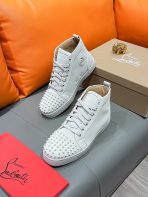 Christian Louboutin Lou Spikes High-Top Sneaker Size 36-46 - Image 2