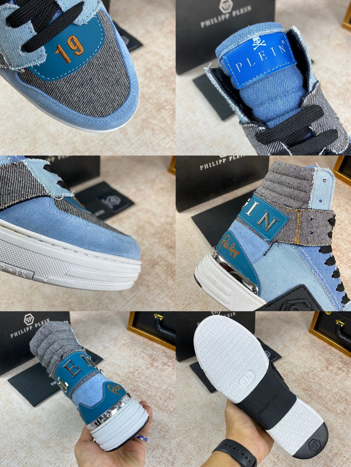 Philipp Plein Mens Outdoor Sneakers Shoes 38 - 45 - Image 9