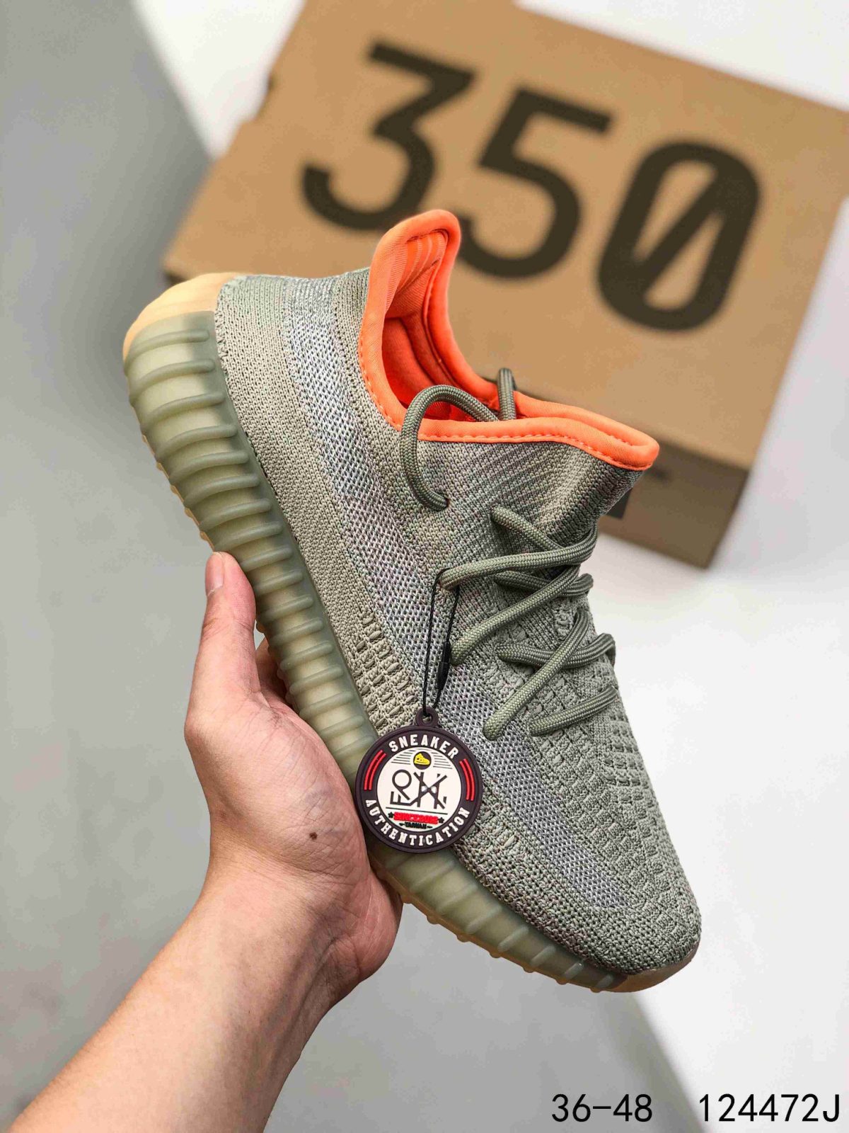Yeezy 350 Boost 350 V2 Mens/Women Sneakers Shoes Green 36 - 45 - Image 1
