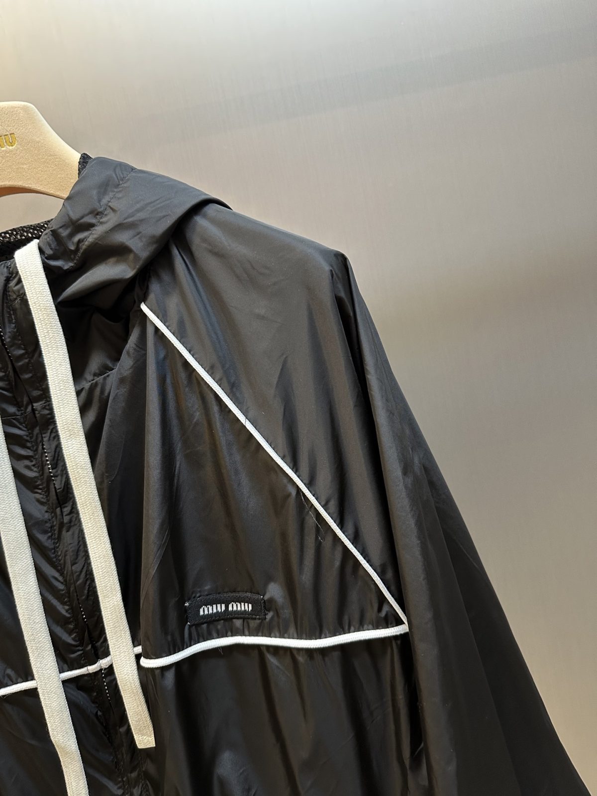 MiuMiu Nylon Zipper Hooded Jacket Size S-XL - Image 6