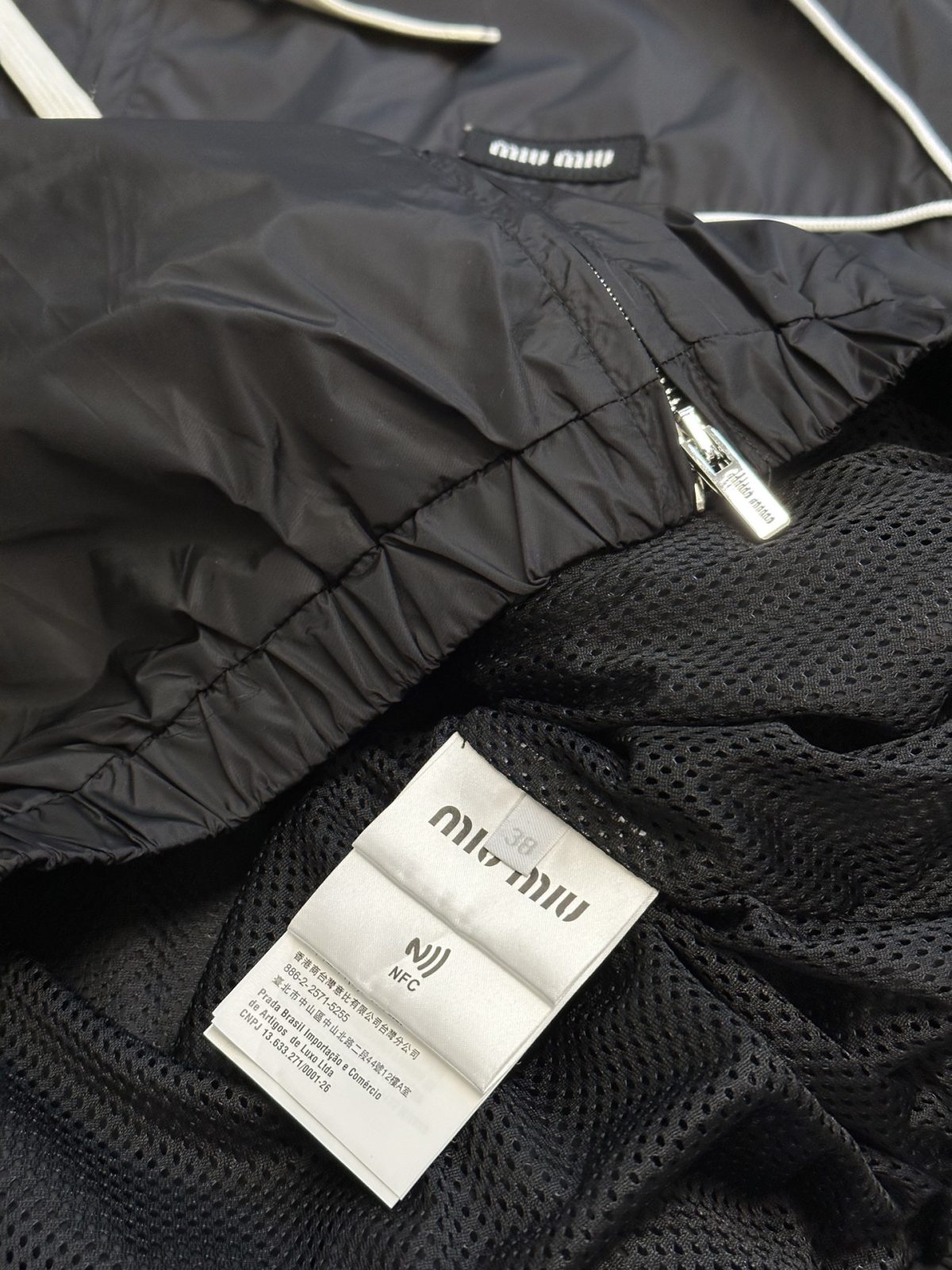MiuMiu Nylon Zipper Hooded Jacket Size S-XL - Image 9