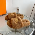 Hermes 23fw Women Winter Slippers Size 36-40 - Image 2