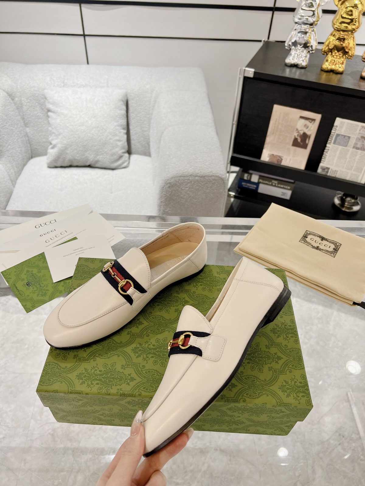 Gucci Jordaan GG Flora Loafers Size 35-41 - Image 3