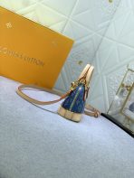 Louis Vuitton M82717 Alma Nano Denim Cowboy Shoulder Bags Size 18*12*8cm - Image 4