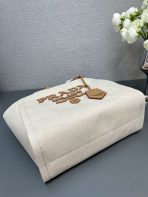 Prada 1BG474 Medium linen blend tote Bag Size 31*25*14cm - Image 8