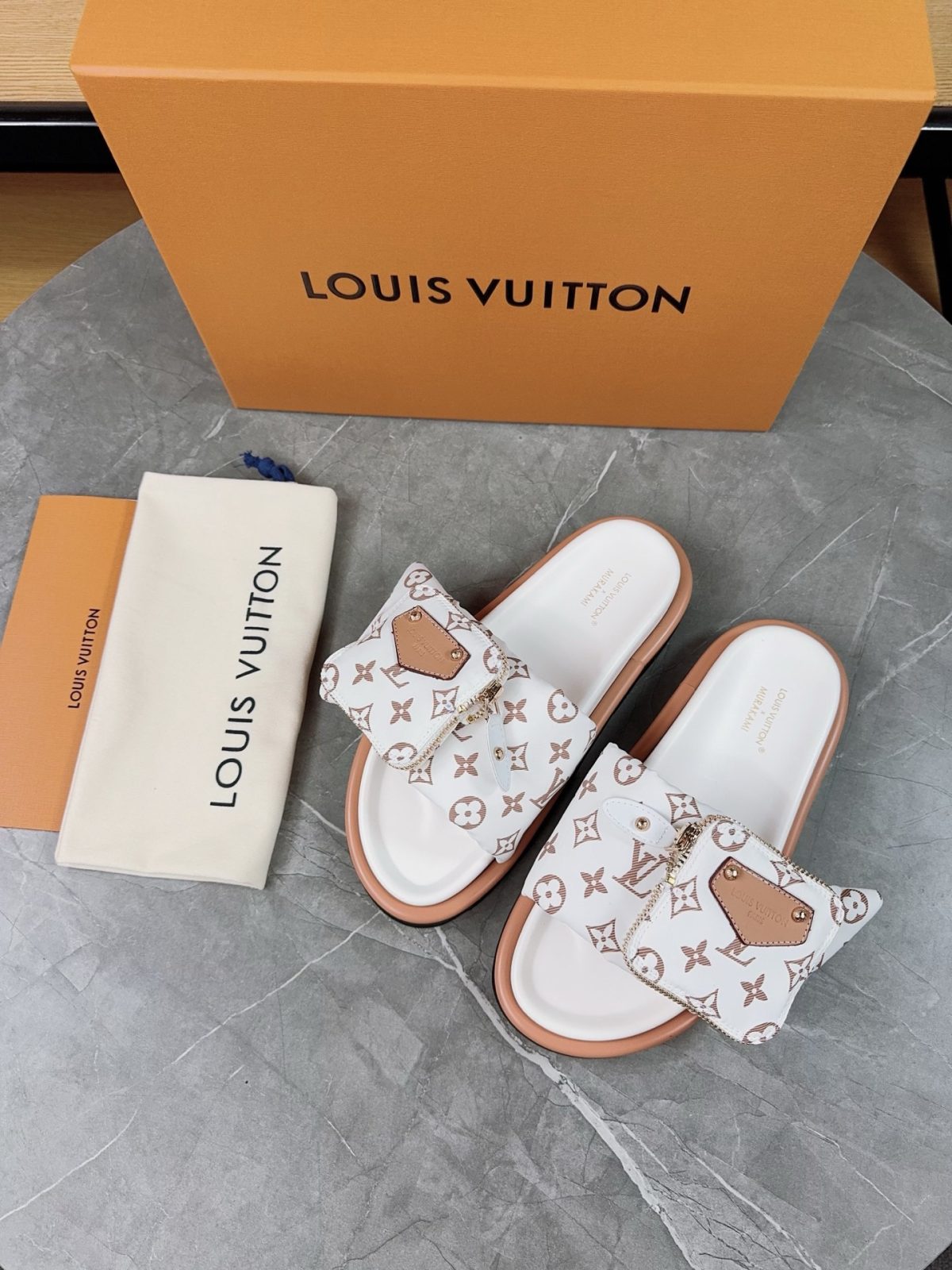 Louis Vuitton Pool Pillow Flat Comfort Slippers Size 36-46 - Image 1
