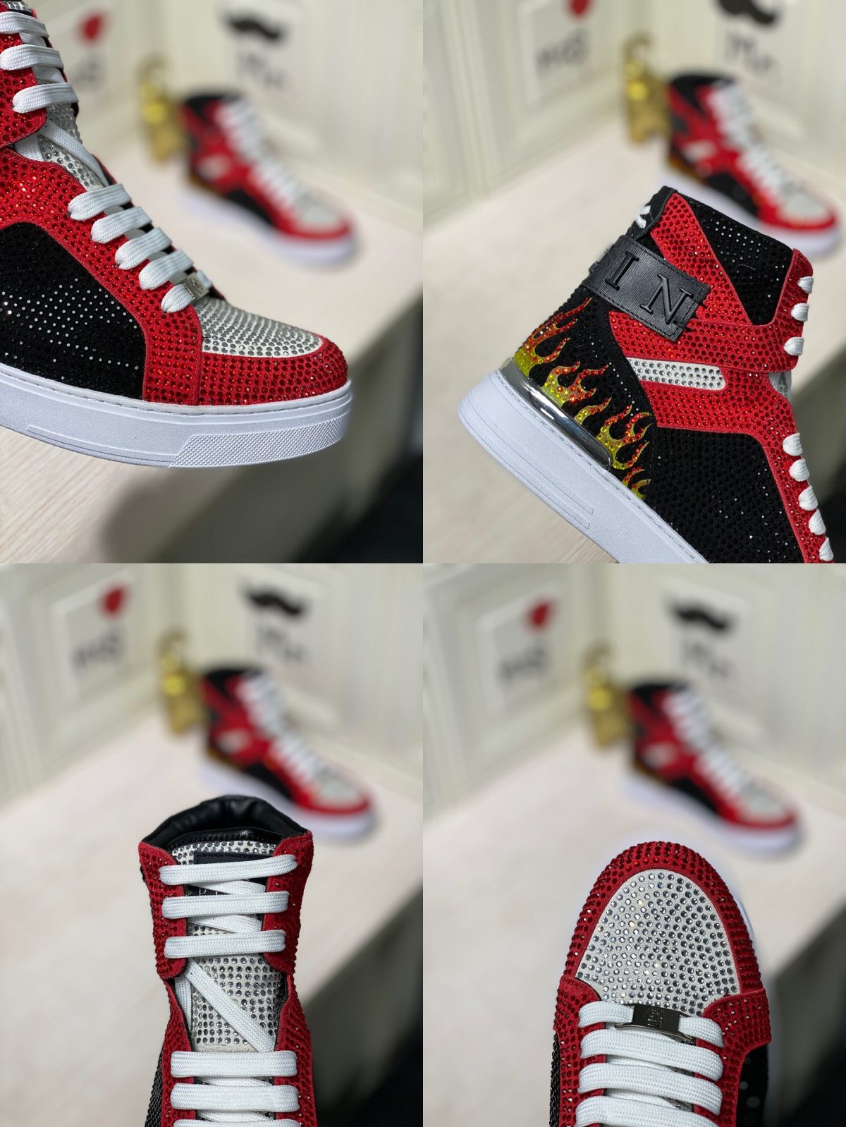 Philipp Plein Mens Outdoor Sneakers Shoes 38 - 45 - Image 3