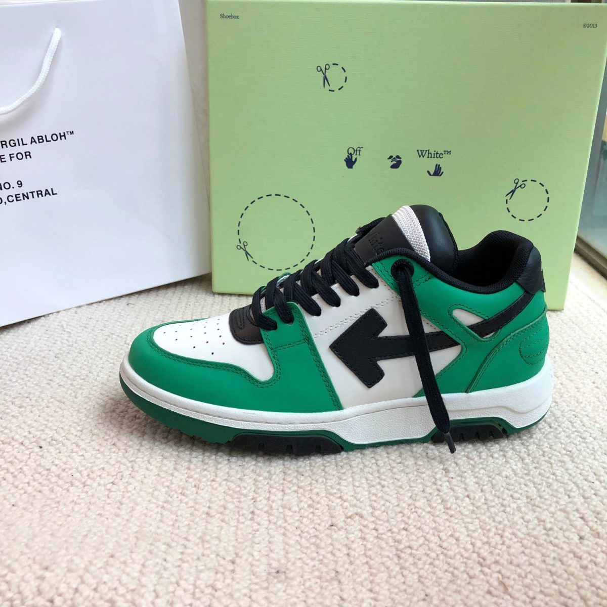 OFF White Out of Office Calf Leather Sneaker Size 36-45 - Image 1