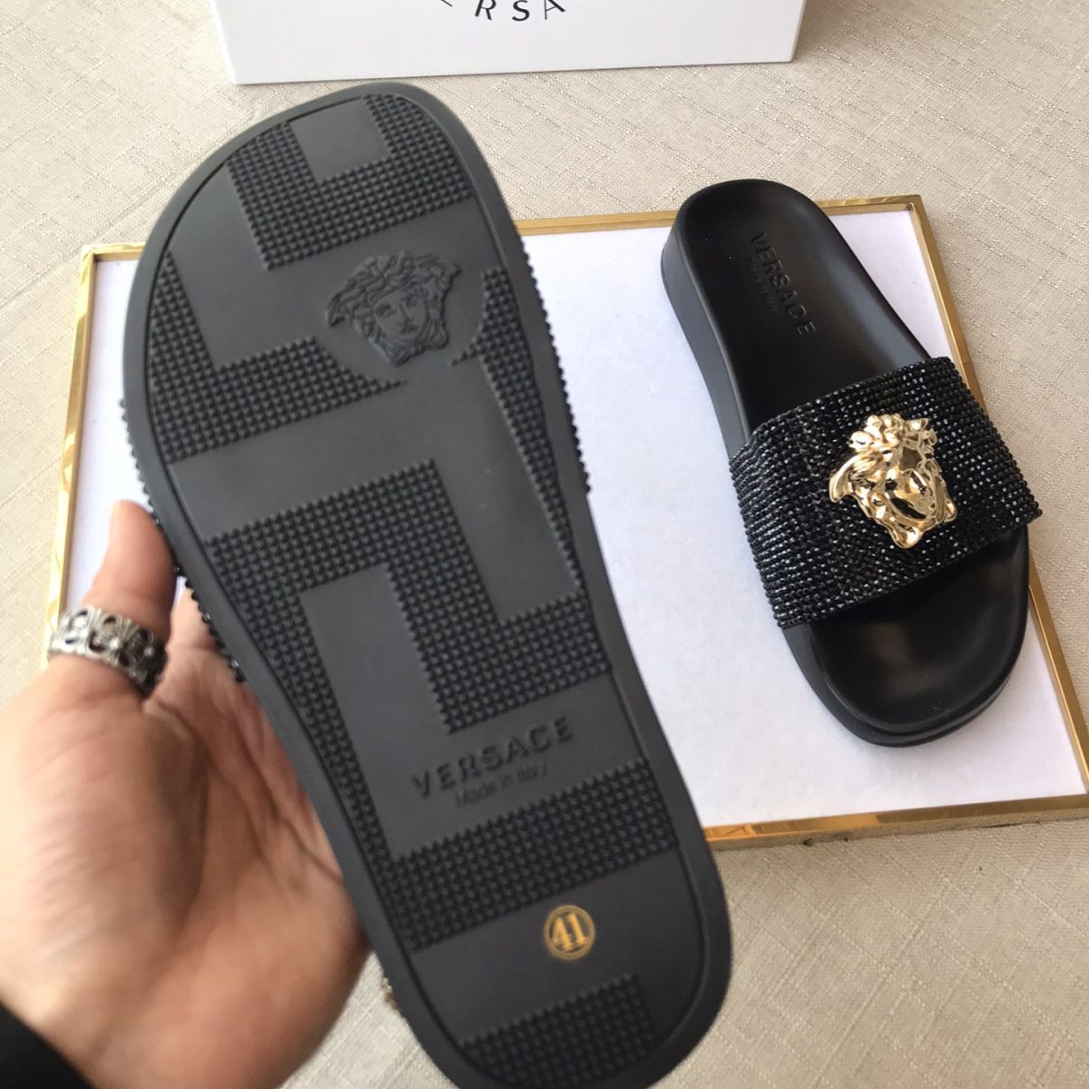 Versace Mens Women Sandals Gr. 36-46 - Image 6