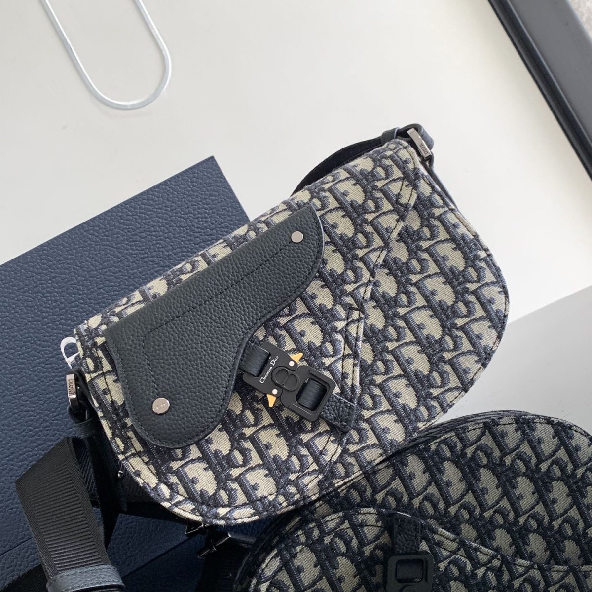 Dior Saddle Messenger Men Shoulder Bags Size 24.5*16.5*5.5cm - Image 2