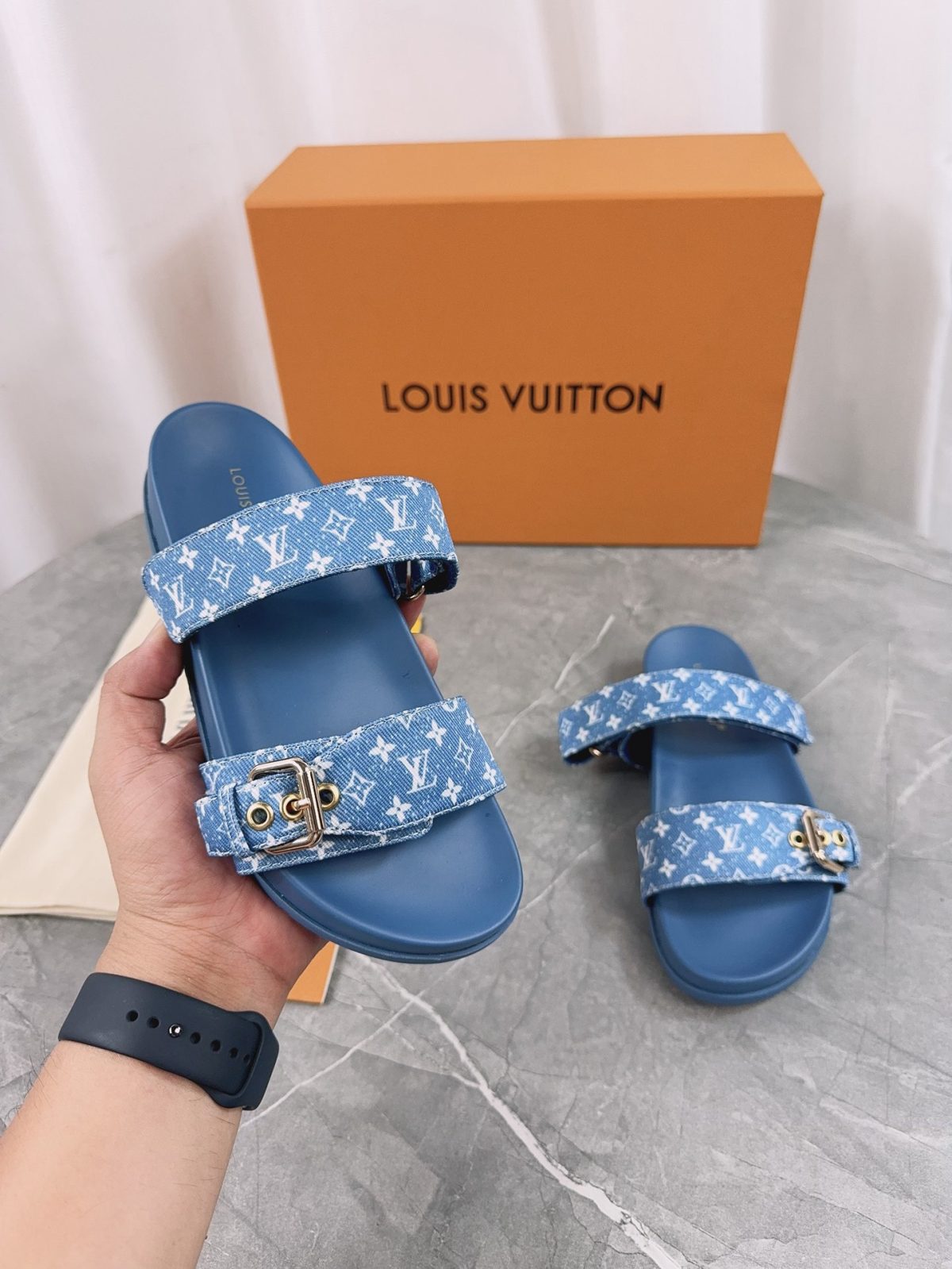 Louis Vuitton Pool Pillow Flat Comfort Slippers Size 36-46 - Image 3