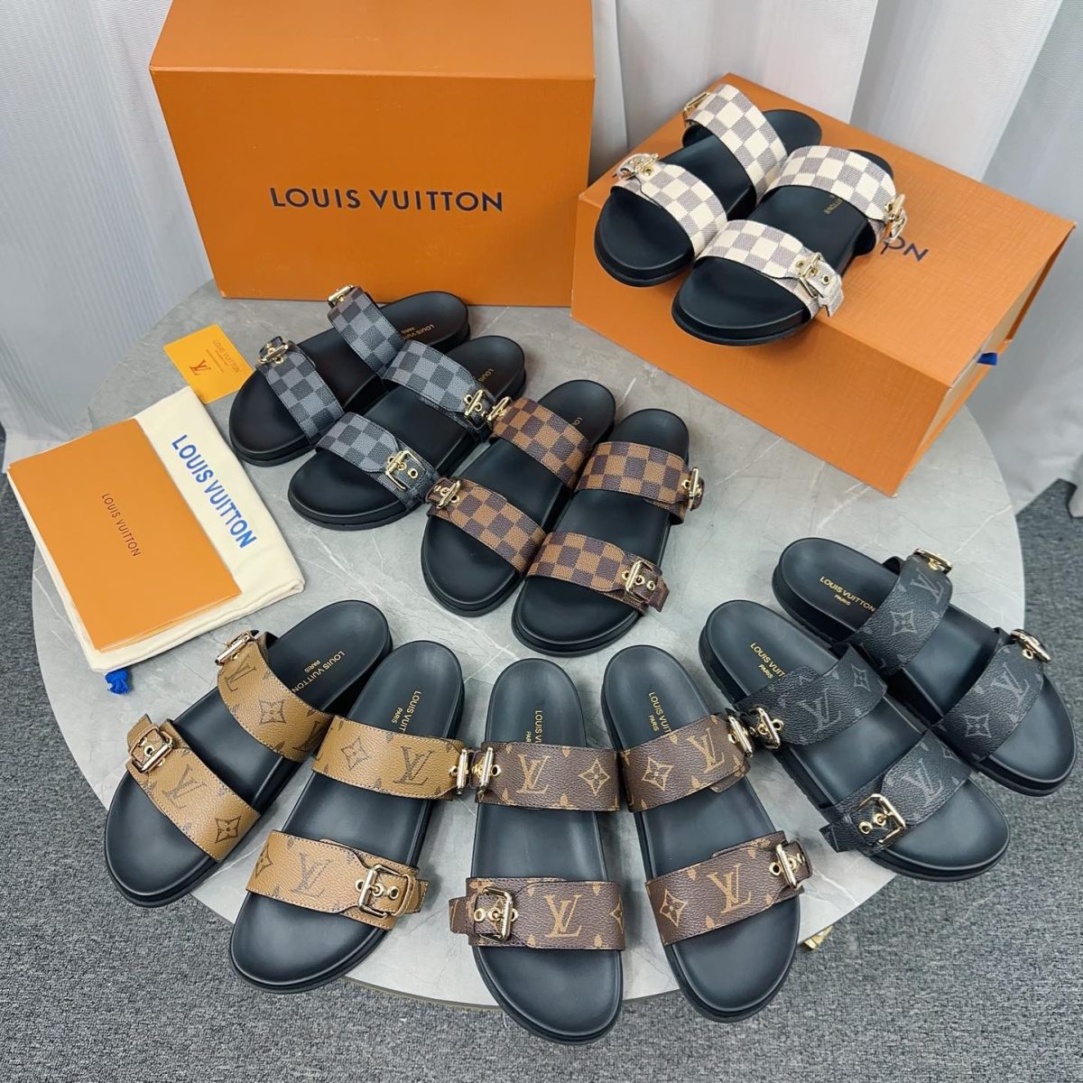 Louis Vuitton Slippers Size 36-45 6-Color - Image 1