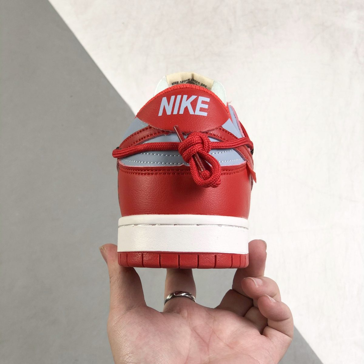 Nike SB Dunk x Off White Low Top Mens/Women Sneakers Shoes White Red 36 - 46 - Image 7
