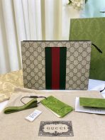 Gucci New GG Supreme Pouch Size 26*20*6cm Style 475316 - Image 2