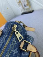 Louis Vuitton M82950 Nano Speedy Denim Cowboy Shoulder Bags Size 16*7*10cm - Image 6