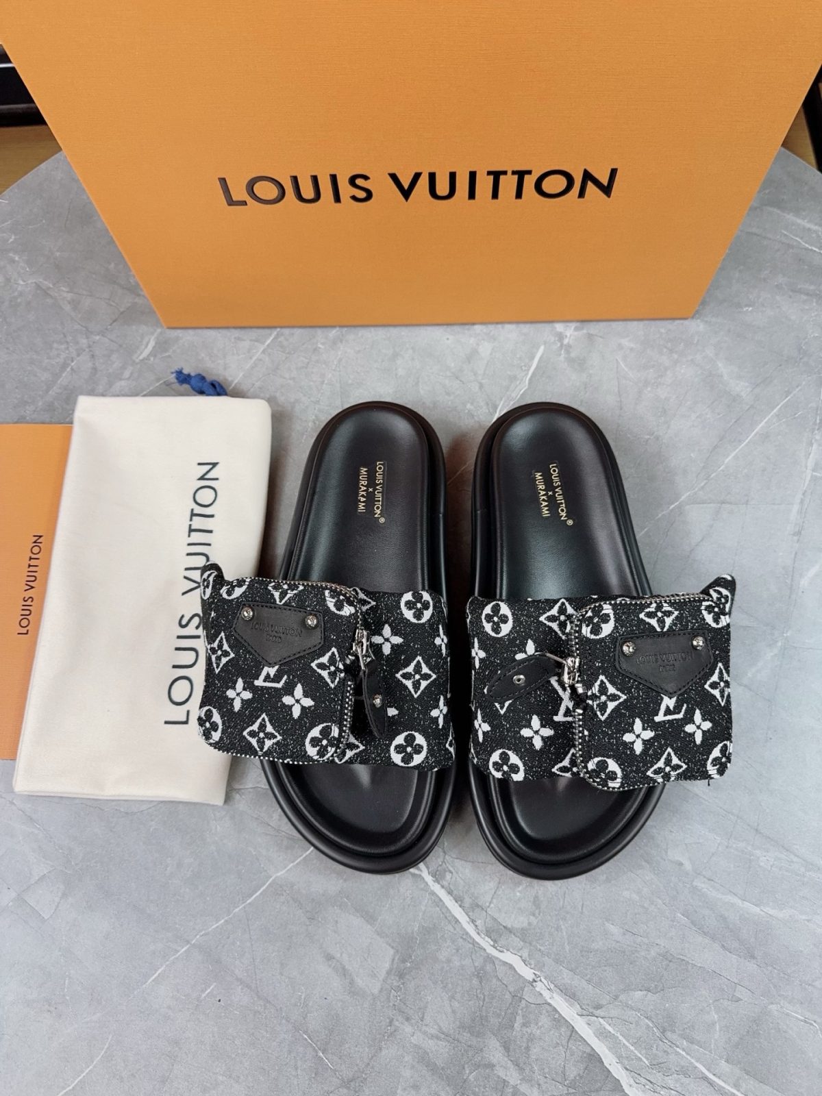Louis Vuitton Pool Pillow Flat Comfort Slippers Size 36-46 - Image 1
