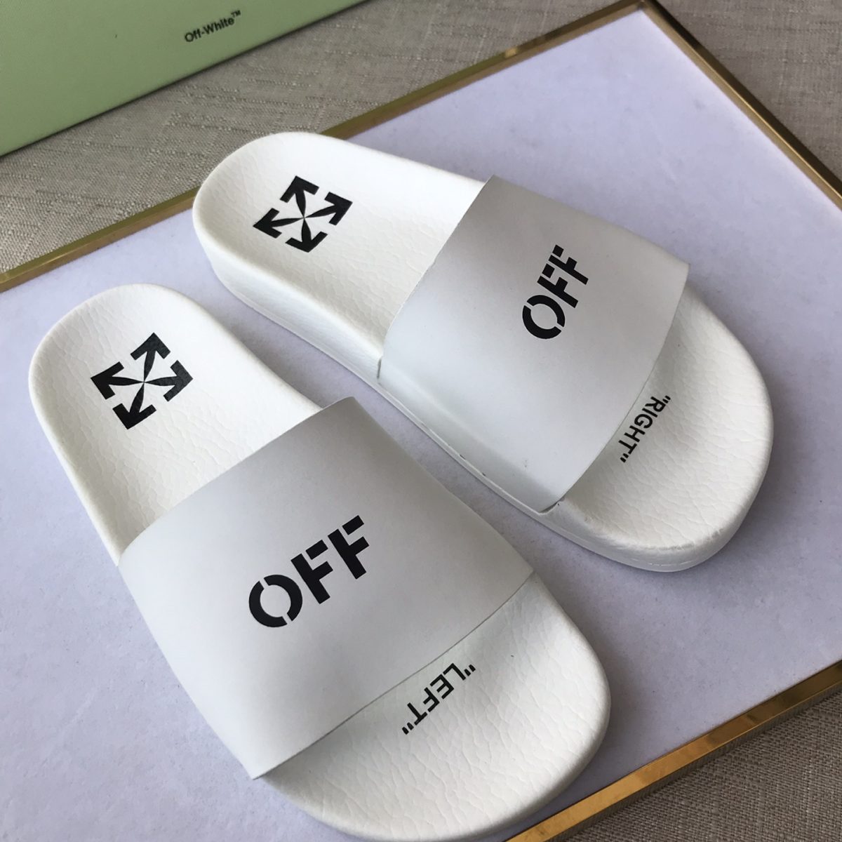 OFF White Mens Women Sandals Gr. 36-46 - Image 8