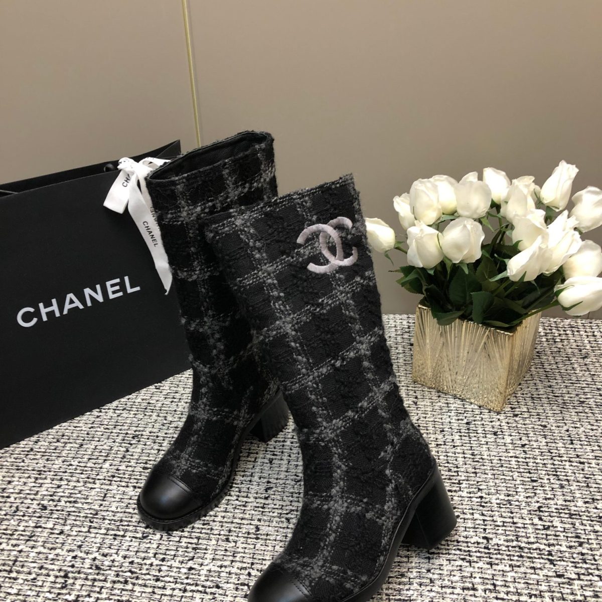 Chanel Women High Boots Size 36-41 - Image 1