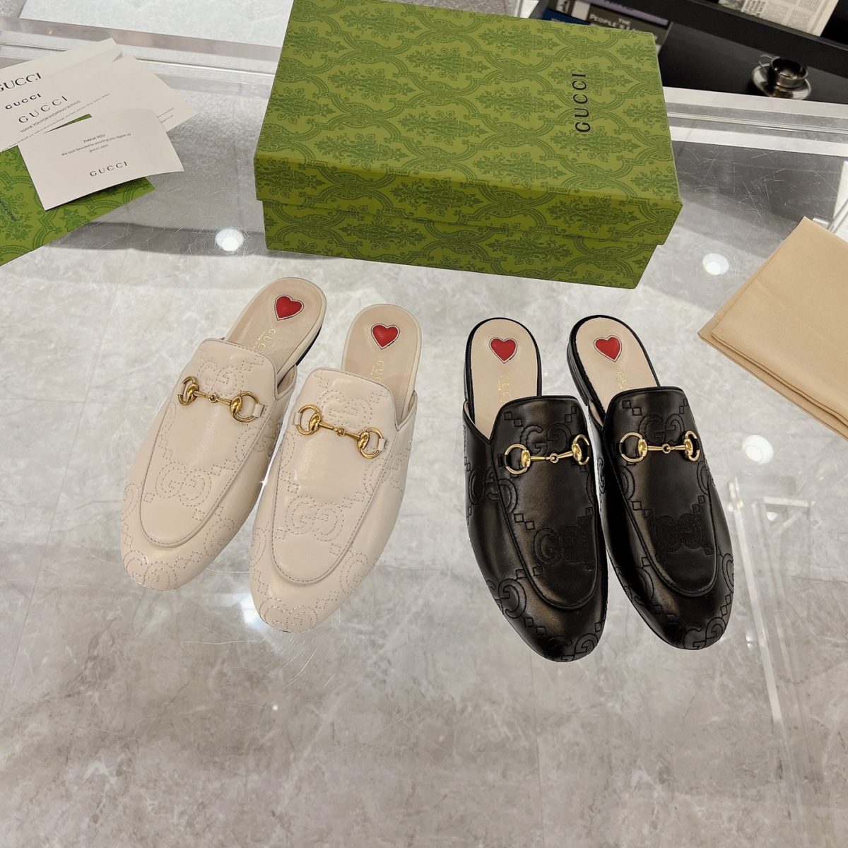 Gucci Princetown GG Slippers Size 35-40 - Image 1