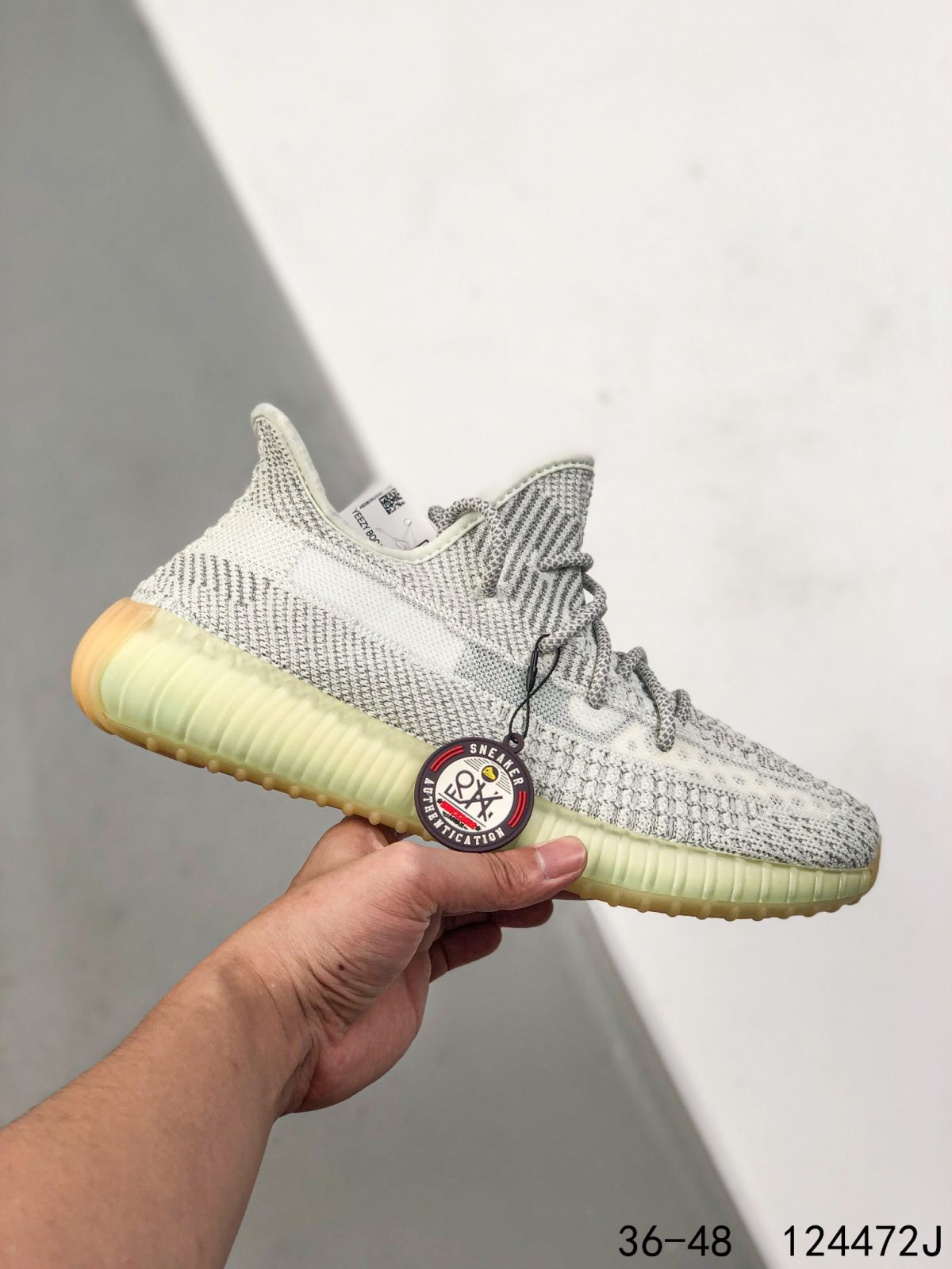 Yeezy 350 Boost 350 V2 Mens/Women Sneakers Shoes Light Grey 36 - 45 - Image 3