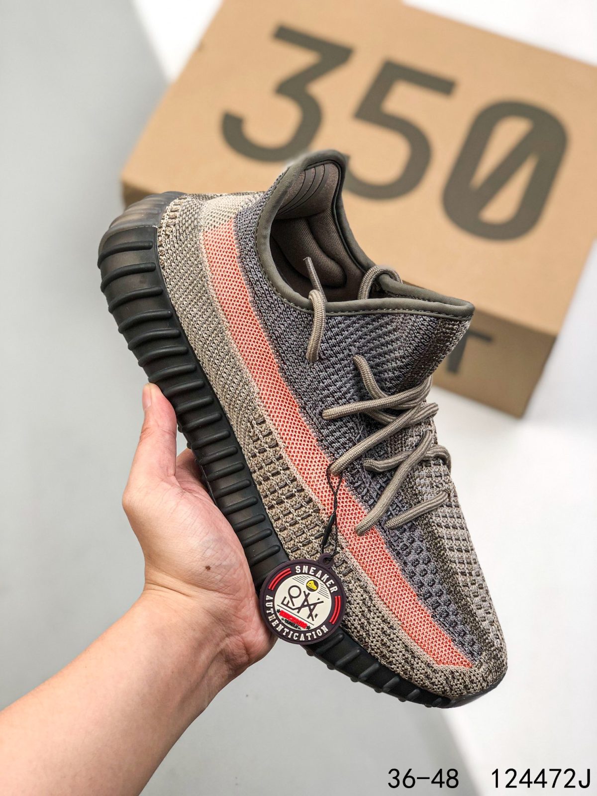 Yeezy 350 Boost 350 V2 Mens/Women Sneakers Shoes Dark Brown2 36 - 45 - Image 1
