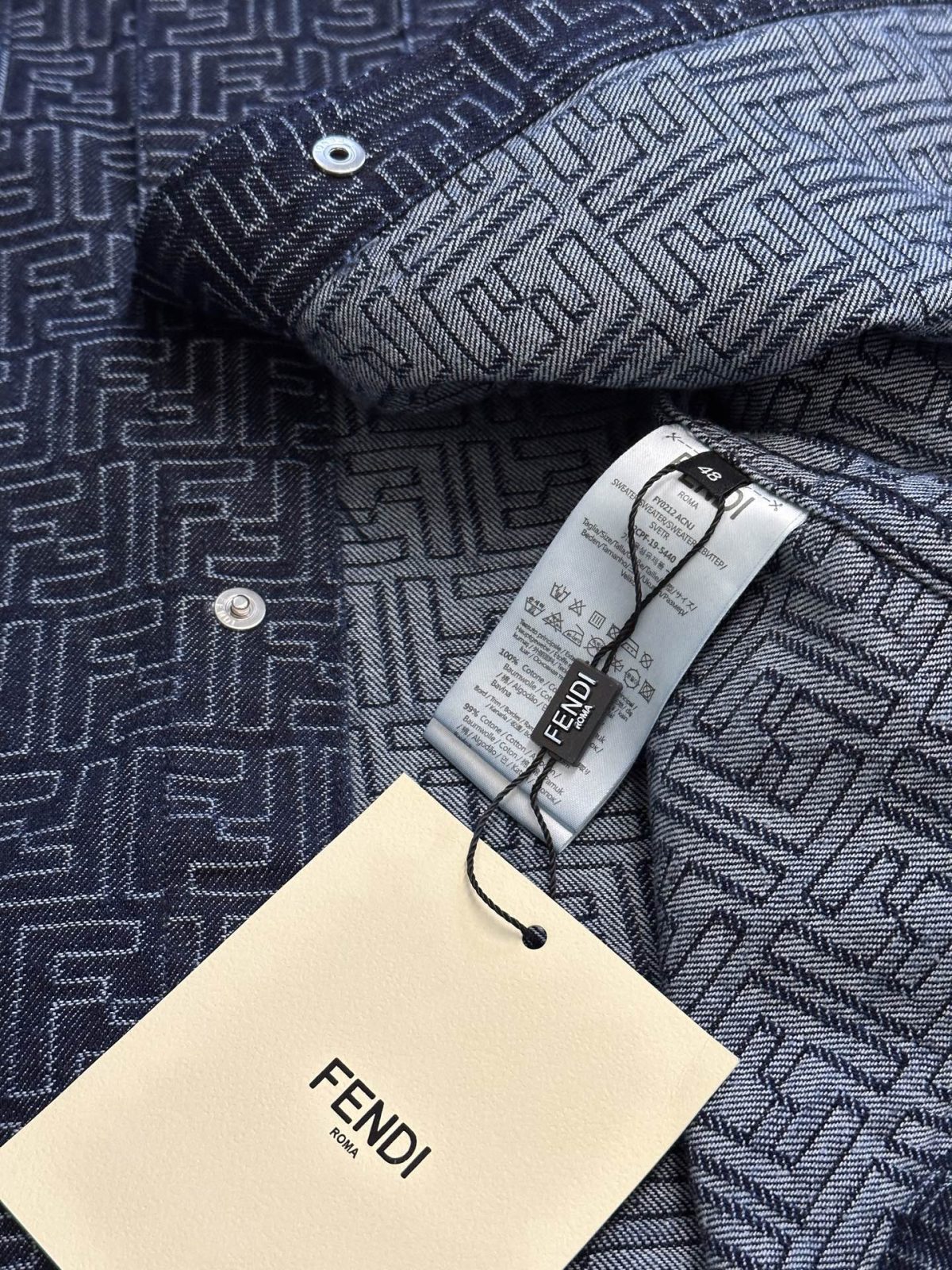 Fendi New Denim Jacket Size S-XL - Image 8