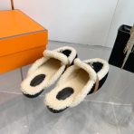 Hermes 23fw Women Winter Slippers Size 36-41 - Image 9