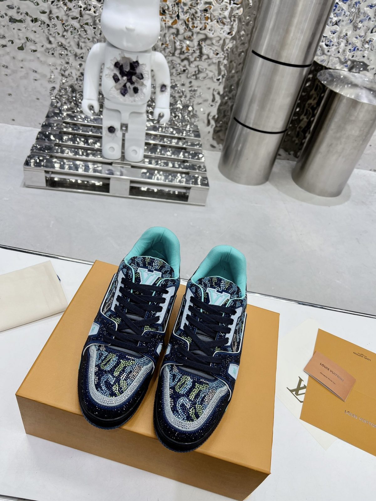 Louis Vuitton LV Trainer Diamond Sneaker Size 36-46 - Image 2