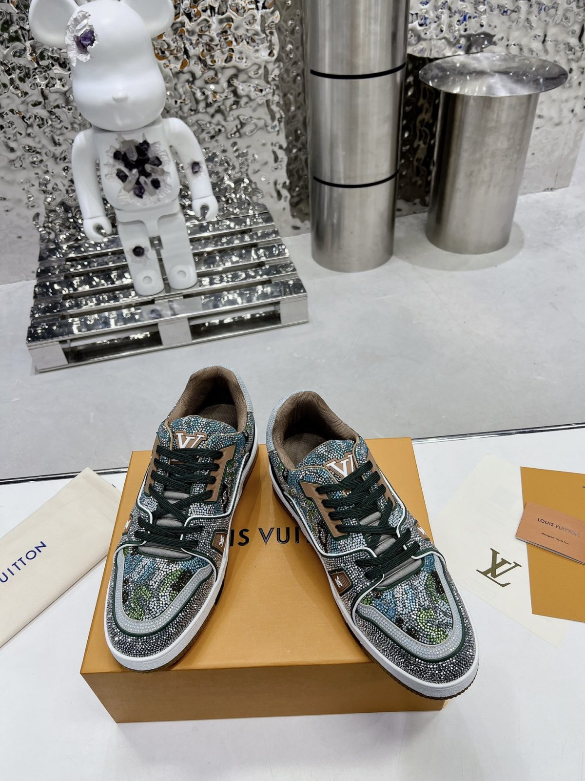 Louis Vuitton LV Trainer Diamond Sneaker Size 36-46 - Image 3