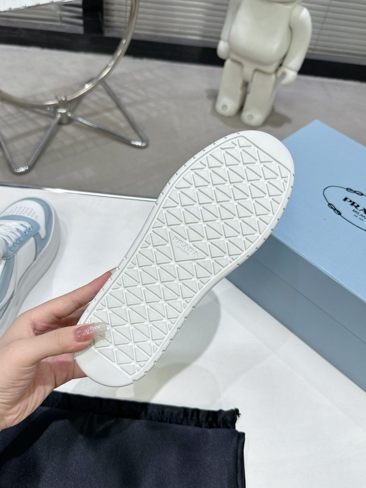 Prada 2024 New Downtown Bold leather Sneaker Size 36-41 - Image 9