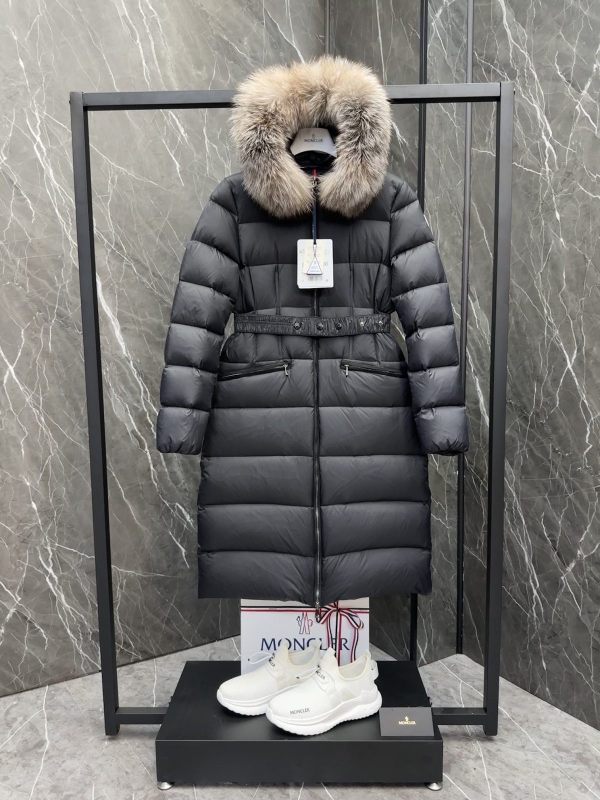 Moncler Boed Long Women Down Jacket Size S-XL - Image 2