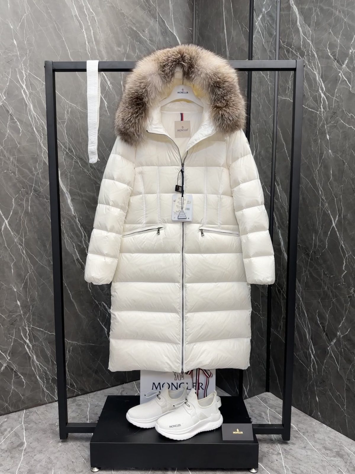 Moncler Boed Long Women Down Jacket Size S-XL - Image 2
