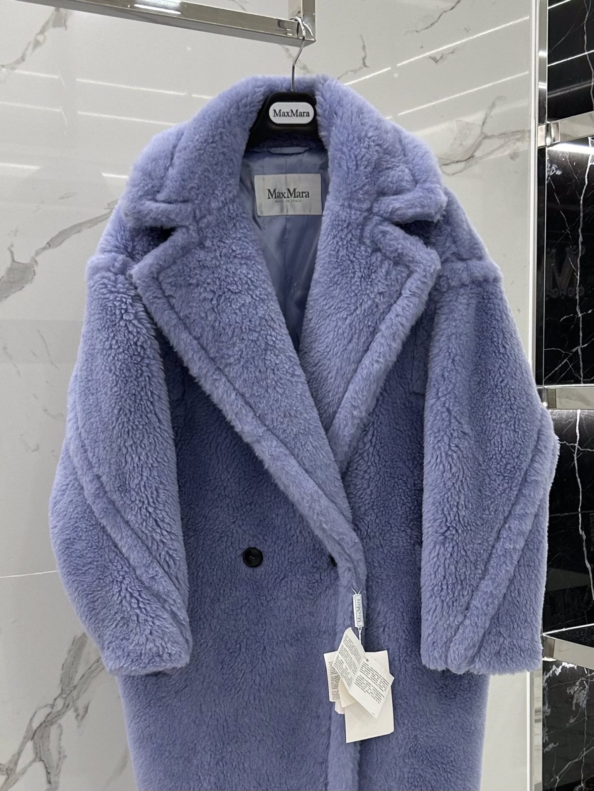 Max Mara Teddy fur long coat Size XS-M - Image 3