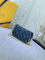 Louis Vuitton M82960 Mini Pochette Accessorie Monogram Denim Cowboy Shoulder Bags Size 4.5*9.5*4cm - Image 2