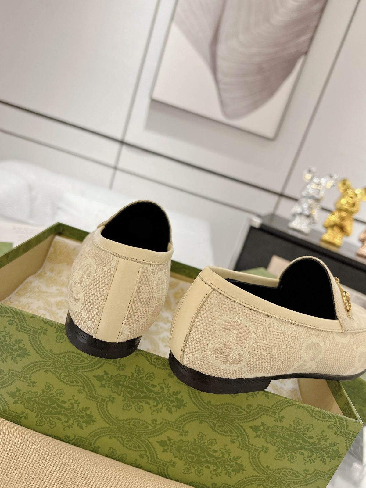 Gucci Jordaan GG Flora Loafers Size 35-41 - Image 9