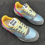 MiuMiu Suede leather and fabric Sneaker Size 35-40 - Image 2