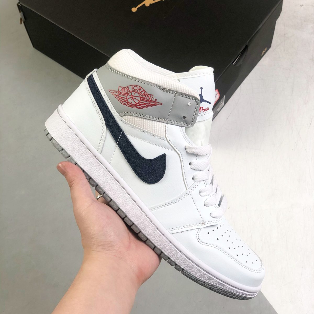 Nike Air Jordan 1 x OFF White Low Top Sneakers Shoes Gr. 36-46 - Image 1