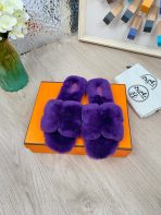 Hermes 23fw Women Winter Slippers Size 36-40 - Image 2