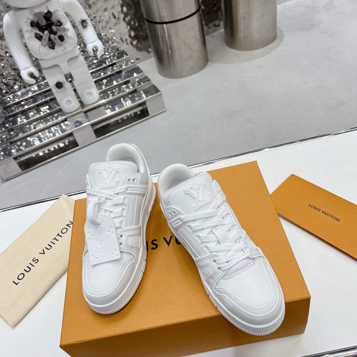 Louis Vuitton Trainer Sneaker White Size 36-46 - Image 3