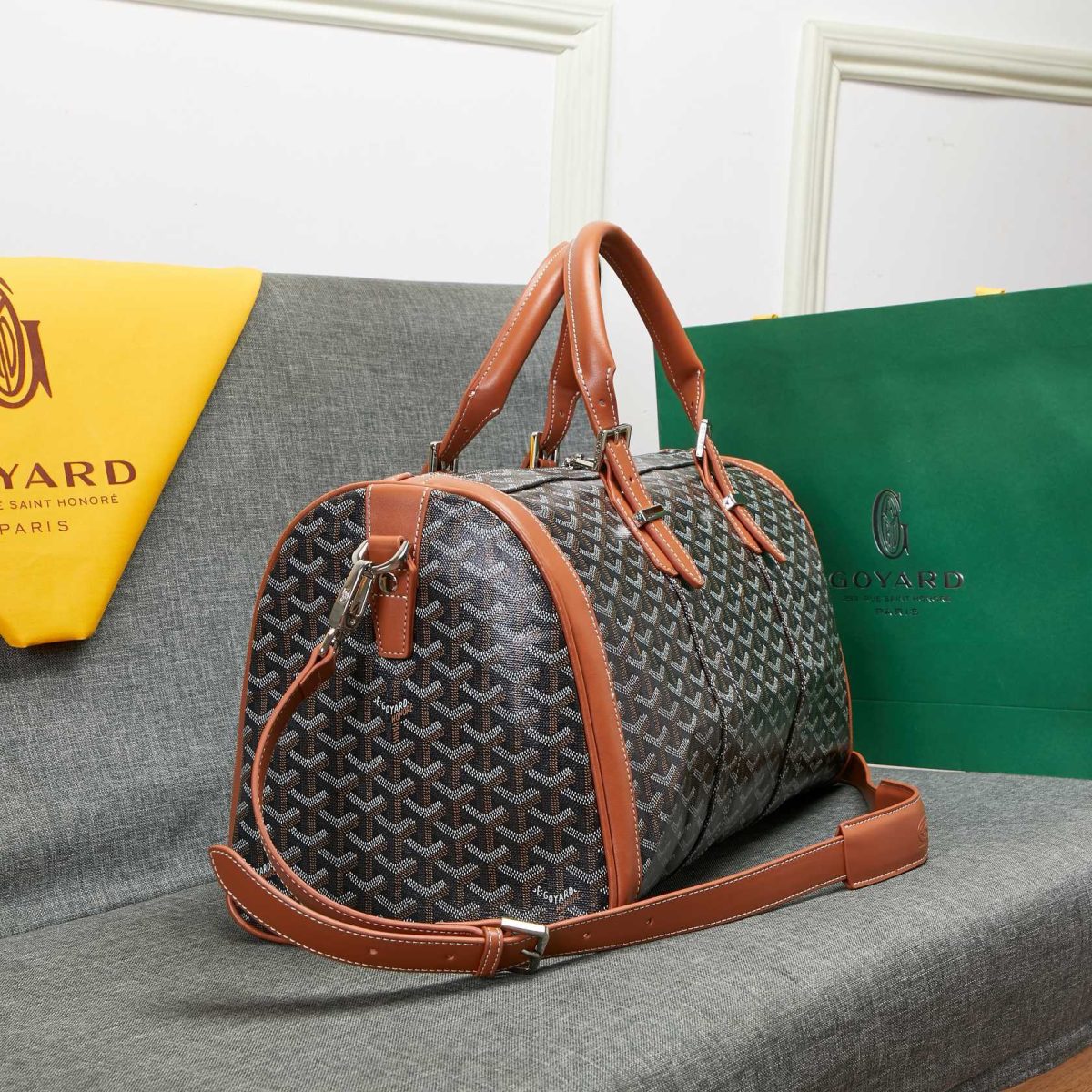 Goyard Bowling Travel Bags Size 48*28*22cm - Image 2