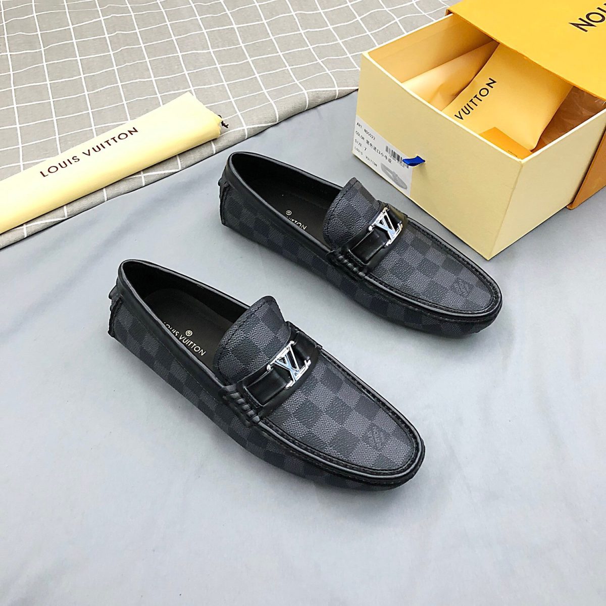 Louis Vuitton Hockenheim Moccasin Loafers Size 39-45 2-Color - Image 1