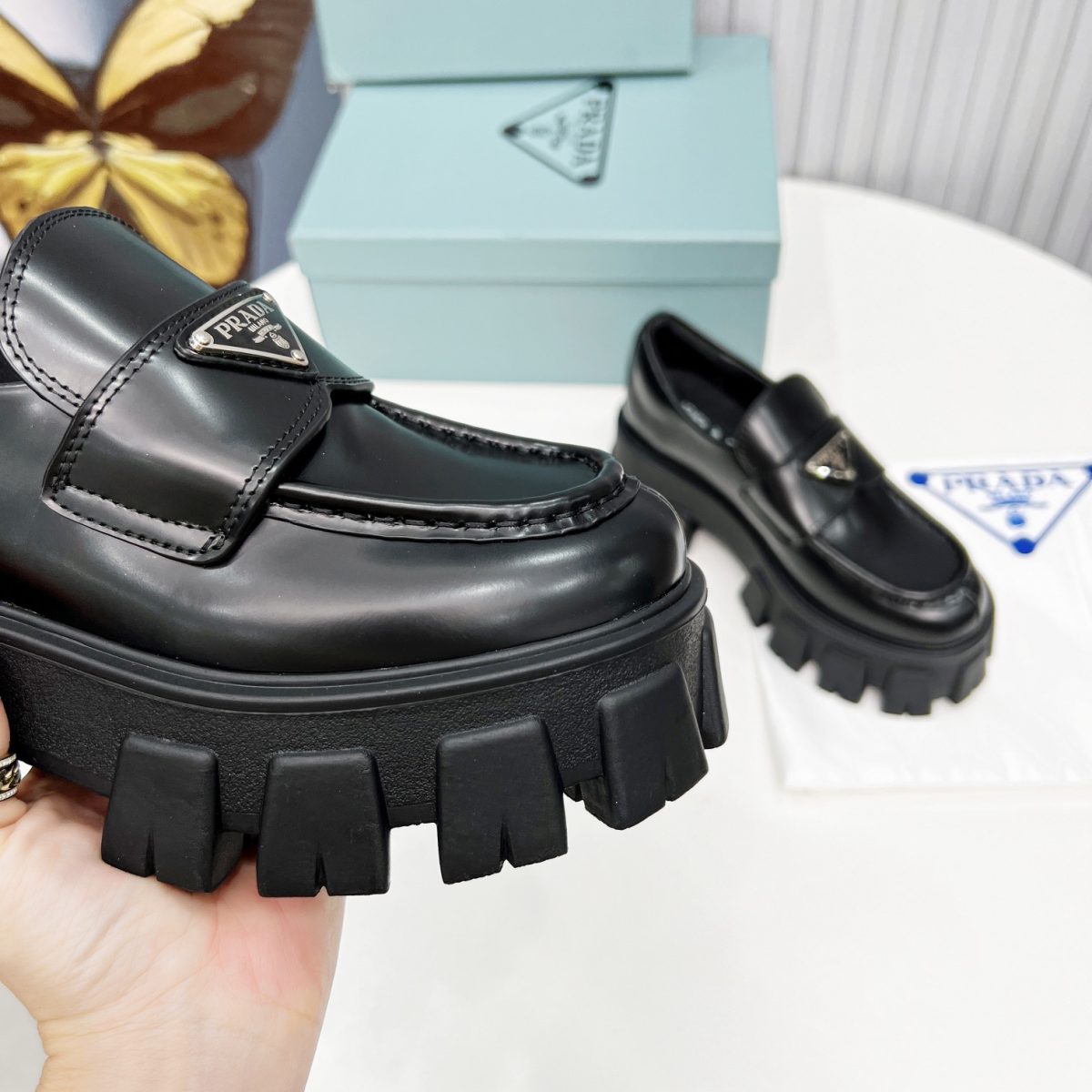 Prada Monolith Loafers Size 35-40 - Image 7