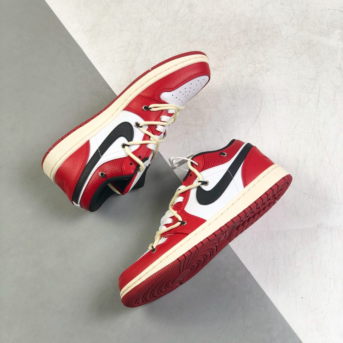 Nike Air Jordan 1 x OFF White Low Top Sneakers Shoes Gr. 36-46 - Image 5