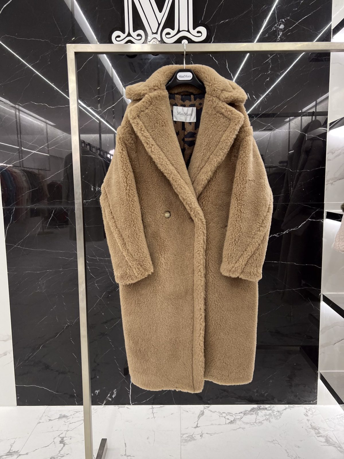 Max Mara Teddy fur long coat Size XS-M - Image 1