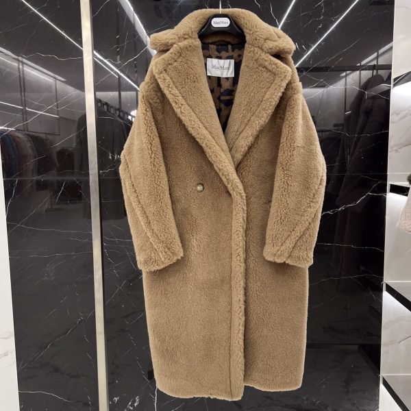 Max Mara Teddy fur long coat Size XS-M