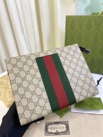 Gucci New GG Supreme Pouch Size 26*20*6cm Style 475316 - Image 3