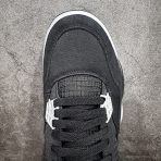 Nike Air Jordan 4 Retro Black Canvas Sneakers Shoes Gr. 36-46 - Image 5