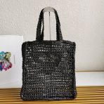 Prada 1BG393 Raffia Tote Bags Size 36*38*3cm - Image 4